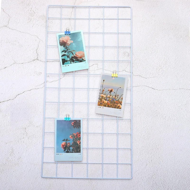 Wire Grid Panel, Wall Grid Decorative Board Photo Display