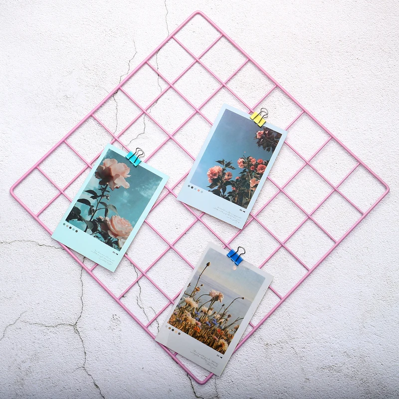 Wire Grid Panel, Wall Grid Decorative Board Photo Display