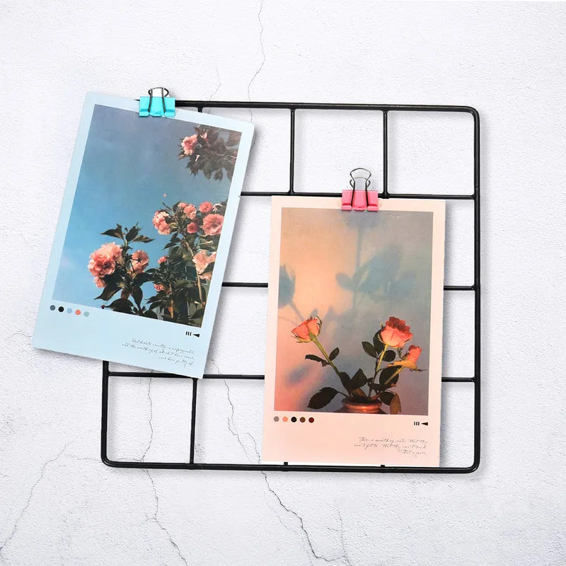 Wire Grid Panel, Wall Grid Decorative Board Photo Display