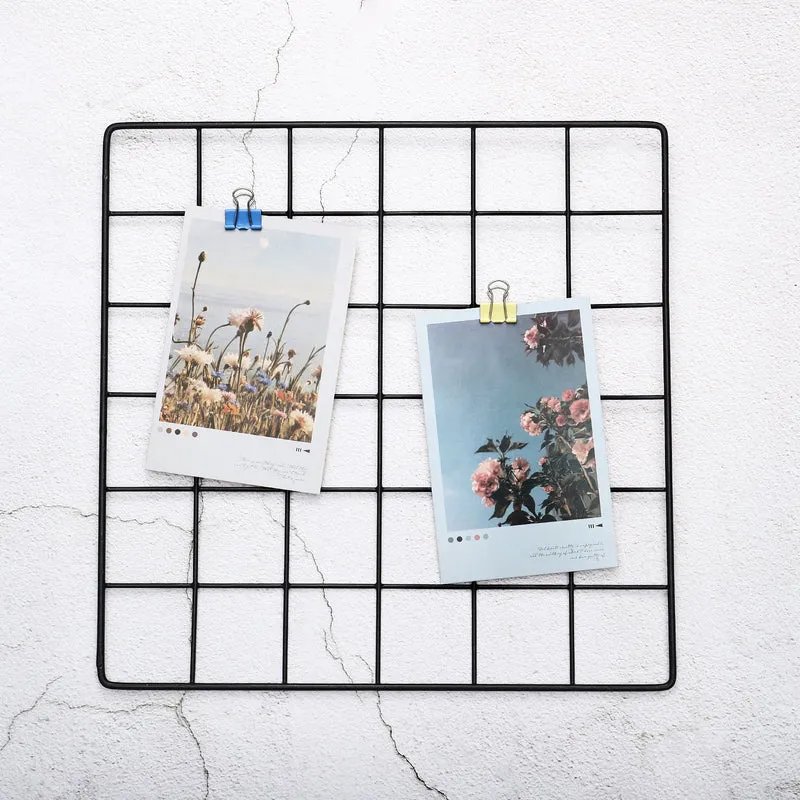 Wire Grid Panel, Wall Grid Decorative Board Photo Display