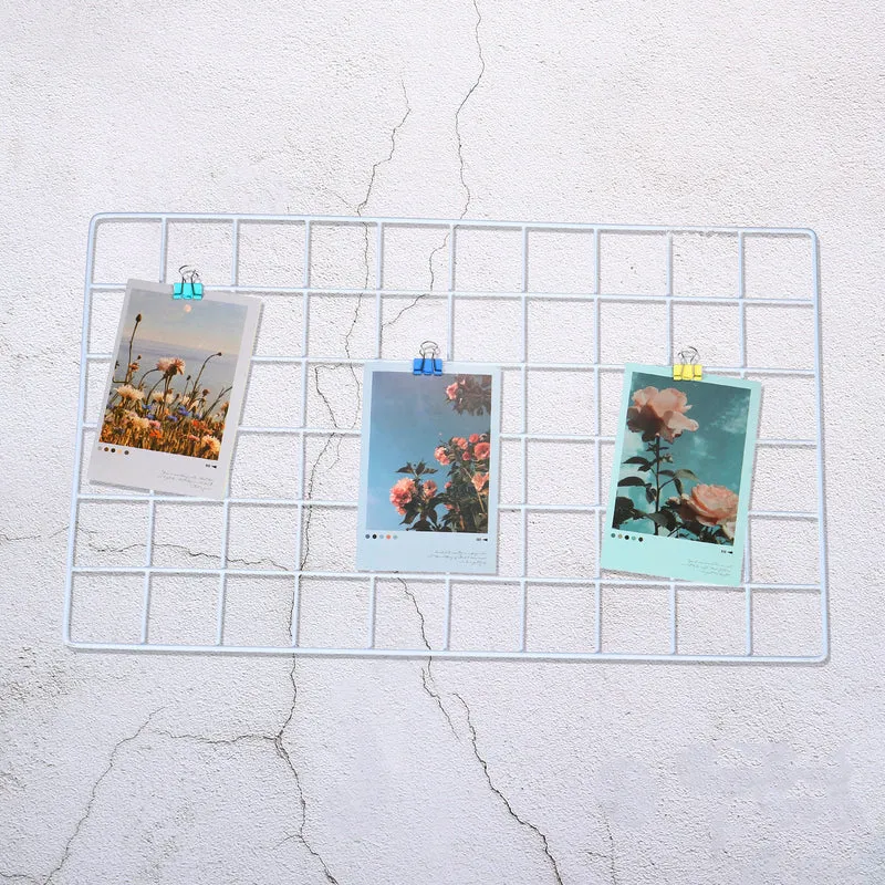 Wire Grid Panel, Wall Grid Decorative Board Photo Display