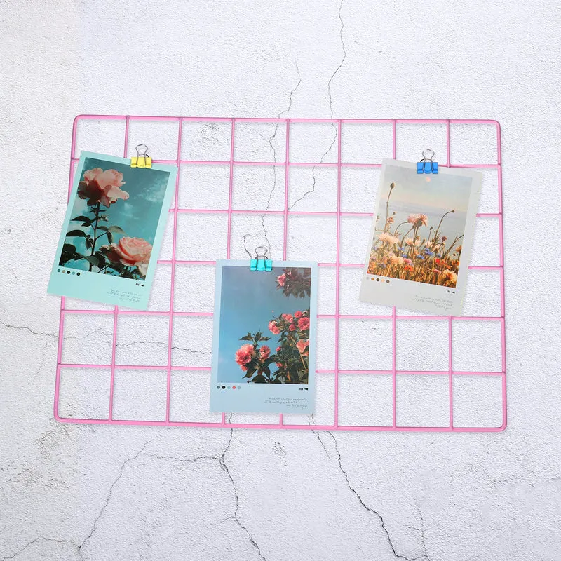 Wire Grid Panel, Wall Grid Decorative Board Photo Display