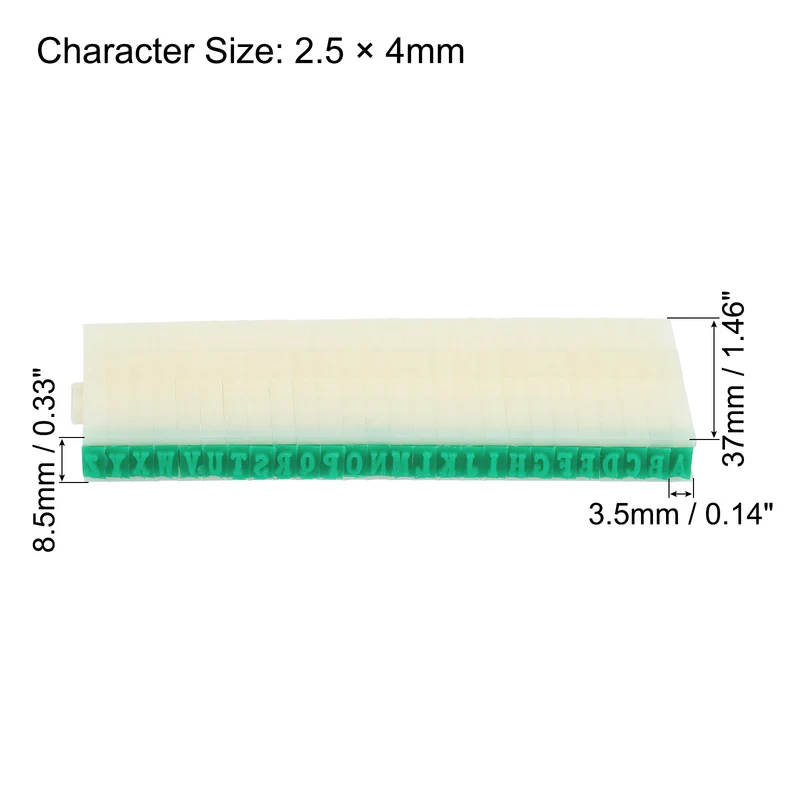 Detachable Letter Stamp, Plastic Digits Font Alphabet Combination Set