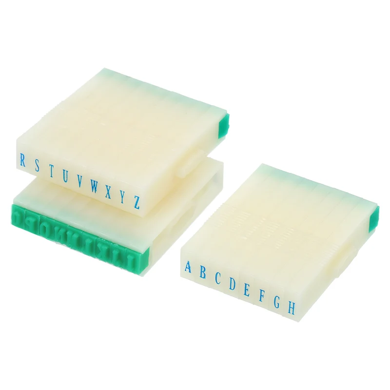 Detachable Letter Stamp, Plastic Digits Font Alphabet Combination Set