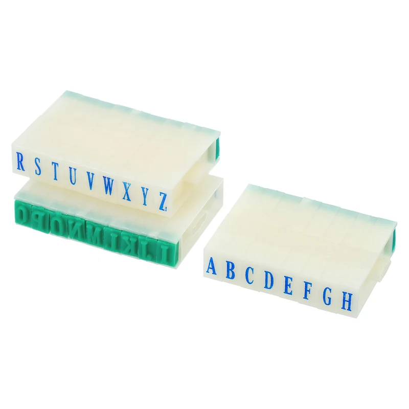 Detachable Letter Stamp, Plastic Digits Font Alphabet Combination Set