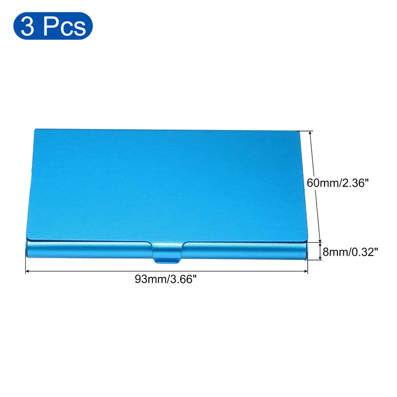Business Card Holders, Aluminum Alloy Flip Cover Slim Name Cards Cases for Women Men