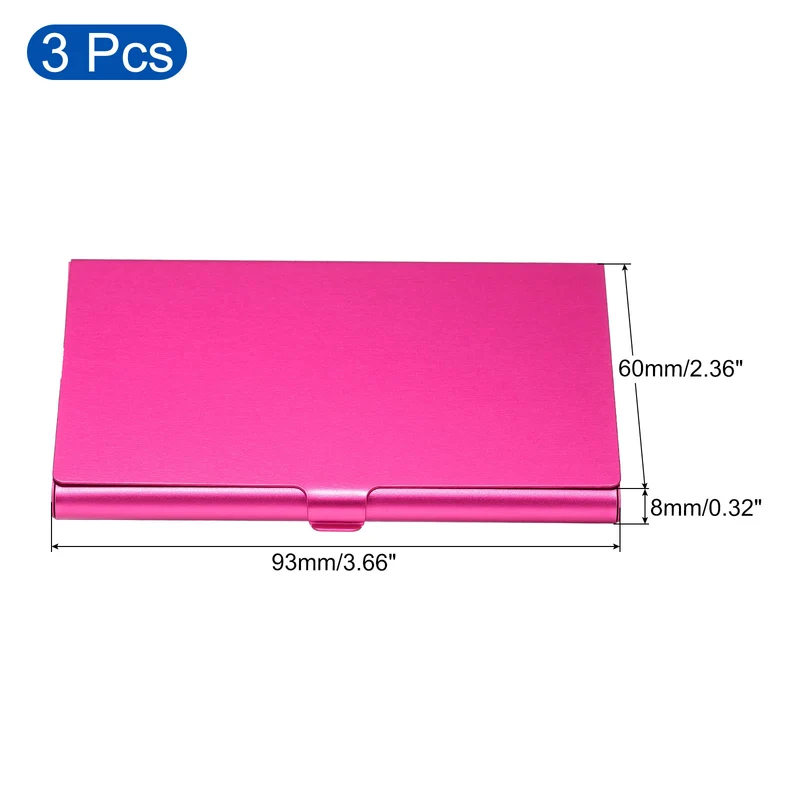 Business Card Holders, Aluminum Alloy Flip Cover Slim Name Cards Cases for Women Men