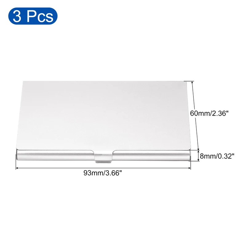 Business Card Holders, Aluminum Alloy Flip Cover Slim Name Cards Cases for Women Men