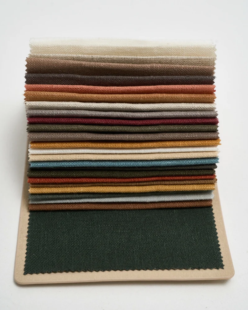 Helena 100% Linen Swatch Book — 25 Colors