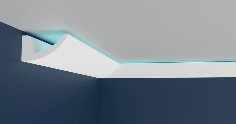 Deckenleisten Mit LED 09