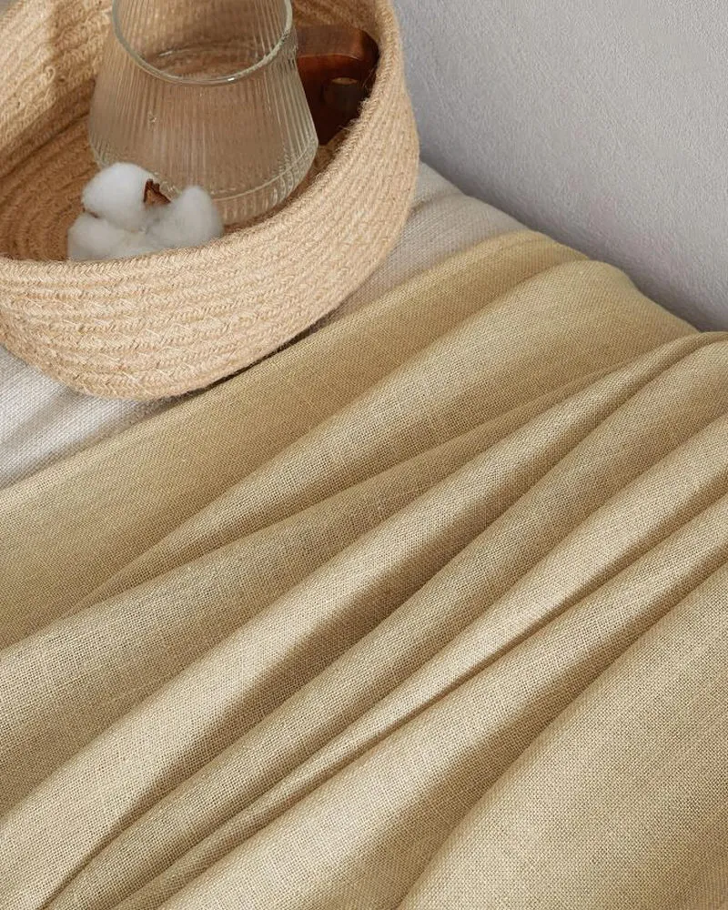 Chloe Linen Look Burlap Textured Sheer Curtain