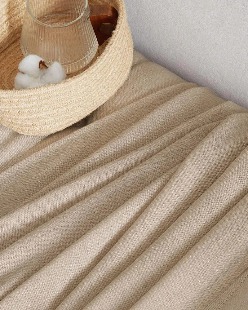 Chloe Linen Look Burlap Textured Sheer Curtain