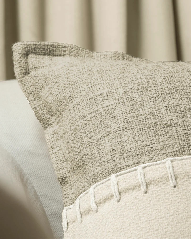 Zane Wool Blend Yarn Stitched Lumbar Pillowcase