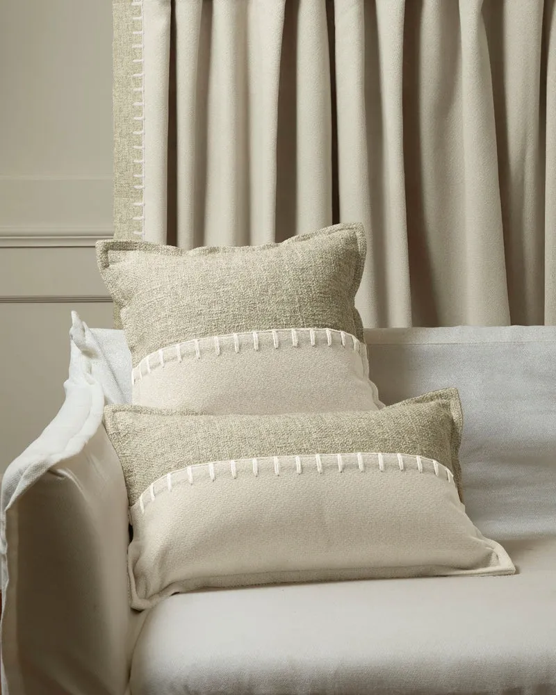 Zane Wool Blend Yarn Stitched Lumbar Pillowcase
