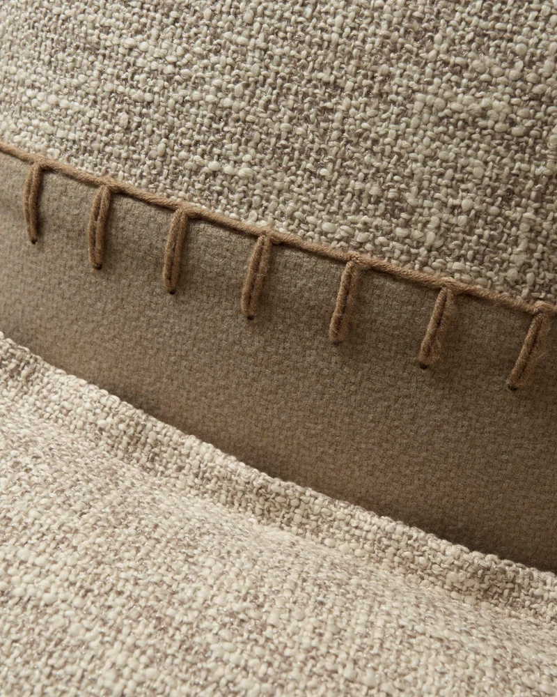 Zane Wool Blend Yarn Stitched Lumbar Pillowcase