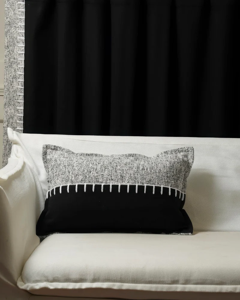 Zane Wool Blend Yarn Stitched Lumbar Pillowcase