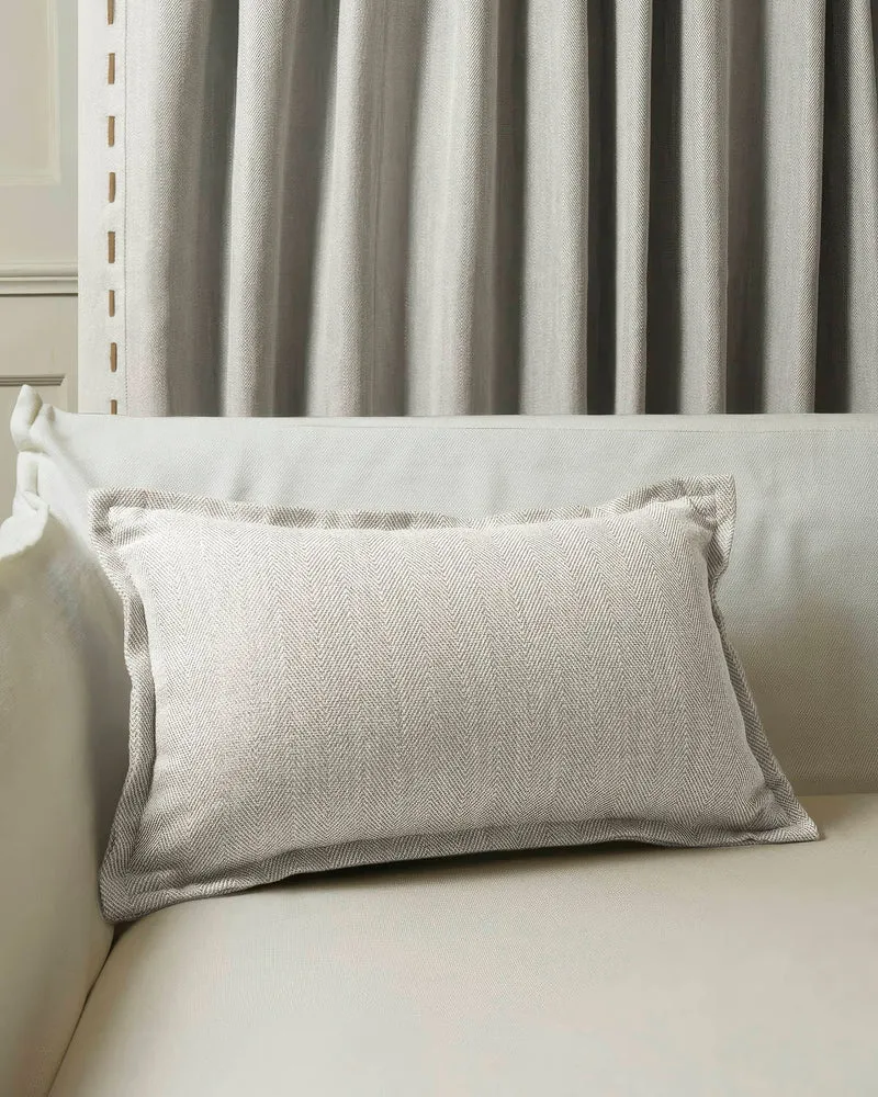 Cleo Textured Faux Leather Laced Lumbar Pillowcase