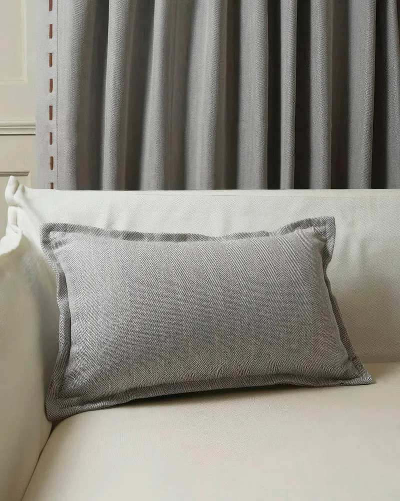 Cleo Textured Faux Leather Laced Lumbar Pillowcase