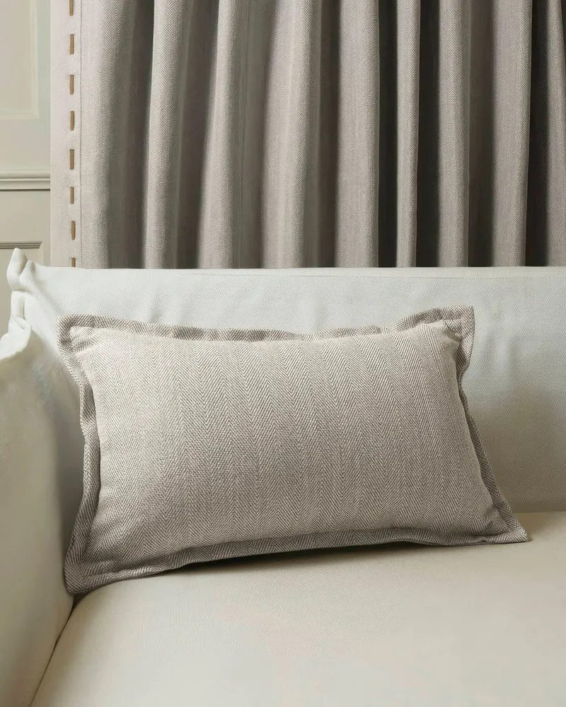 Cleo Textured Faux Leather Laced Lumbar Pillowcase