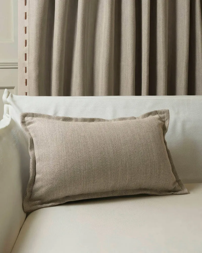 Cleo Textured Faux Leather Laced Lumbar Pillowcase