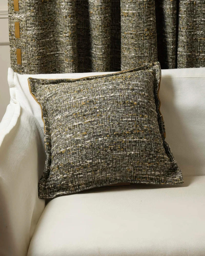 Juliette Textured Faux Leather Throw Pillowcase