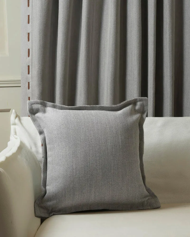 Cleo Textured Faux Leather Laced Throw Pillowcase