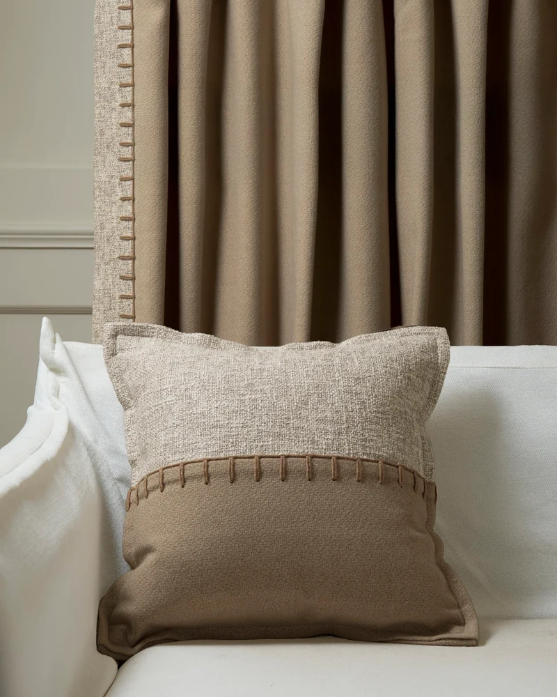 Zane Wool Blend Yarn Stitched Throw Pillowcase