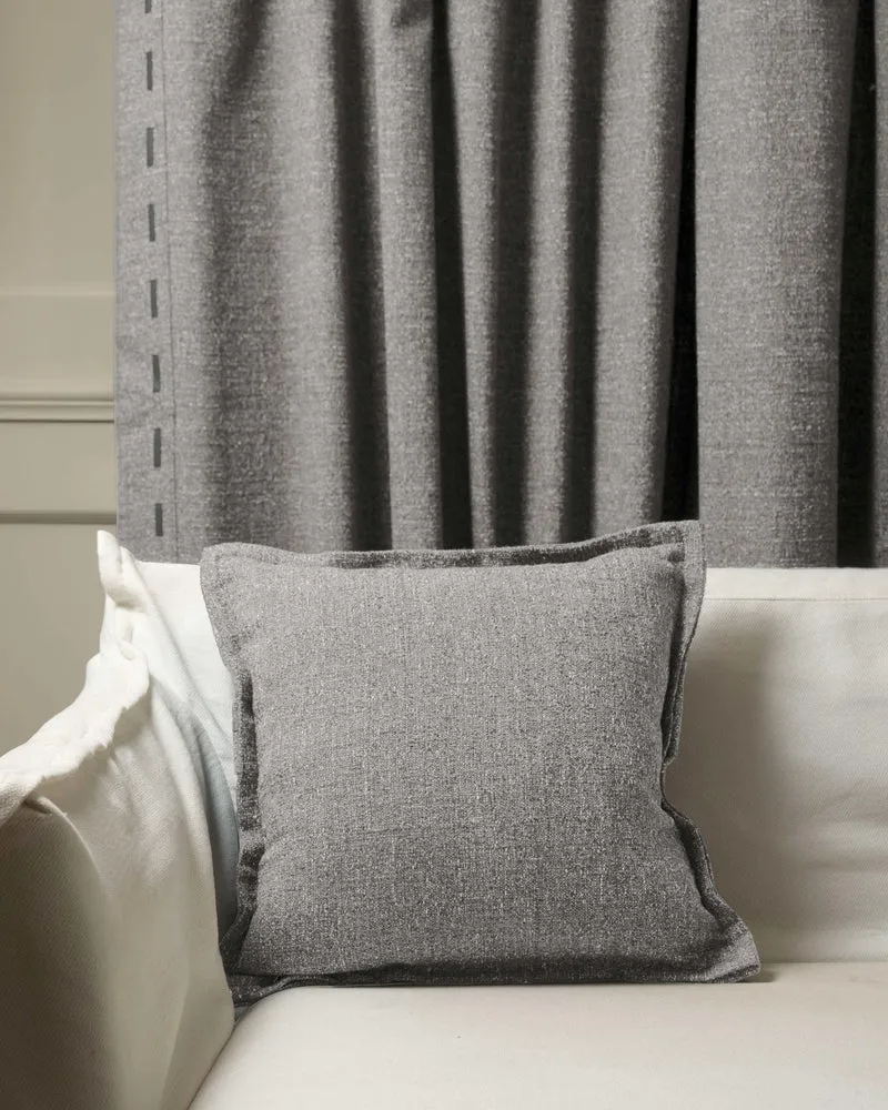 Luna Linen Blend Faux Leather Laced Throw Pillowcase