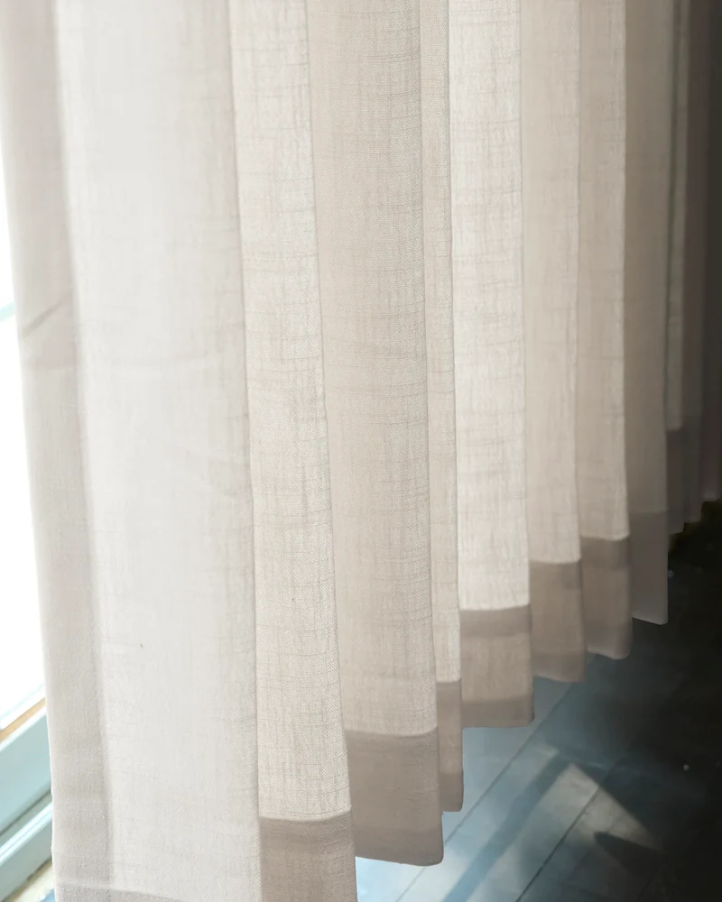 Cassie Linen Blend Custom Curtains