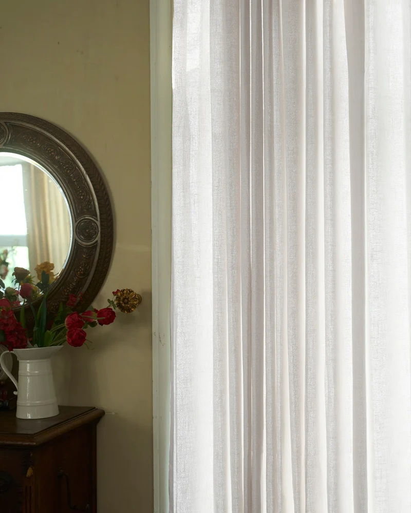 Cassie Linen Blend Custom Curtains