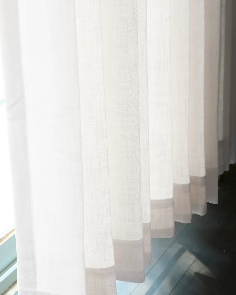 Cassie Linen Blend Custom Curtains