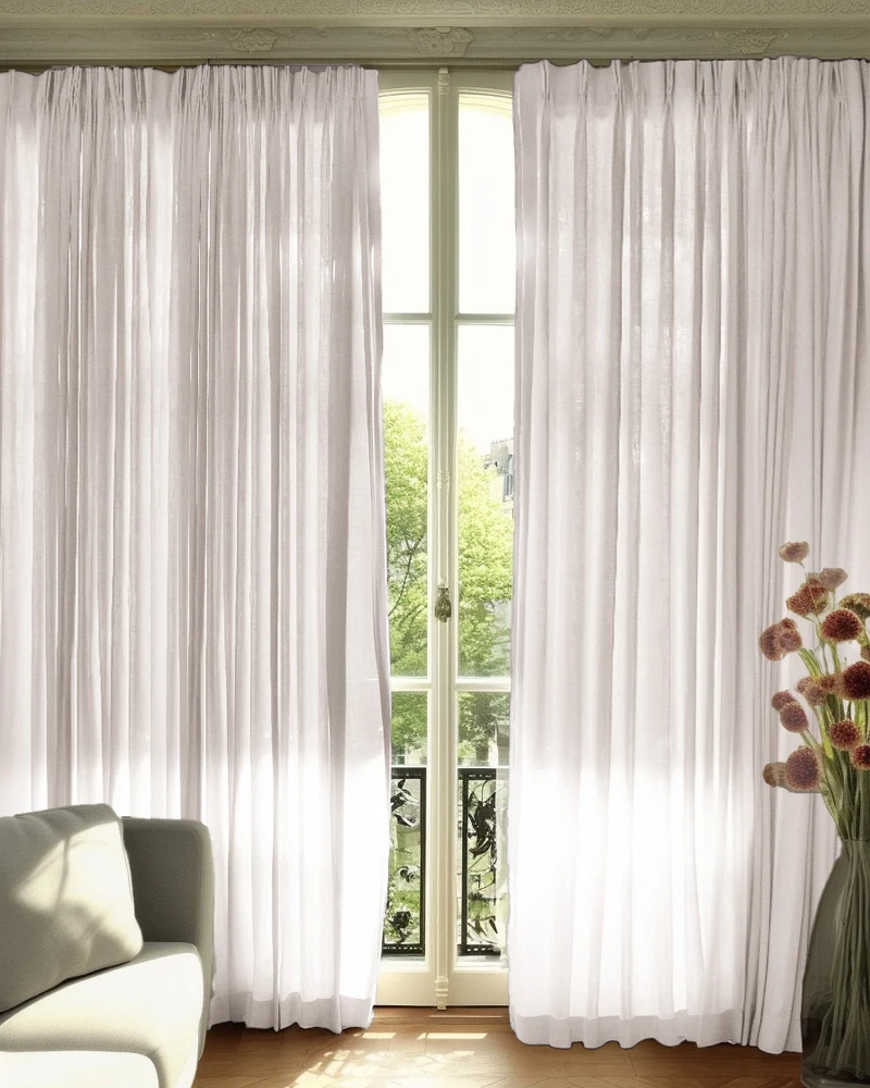 Cassie Linen Blend Custom Curtains