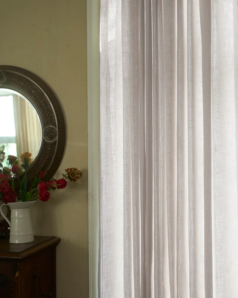 Cassie Linen Blend Custom Curtains