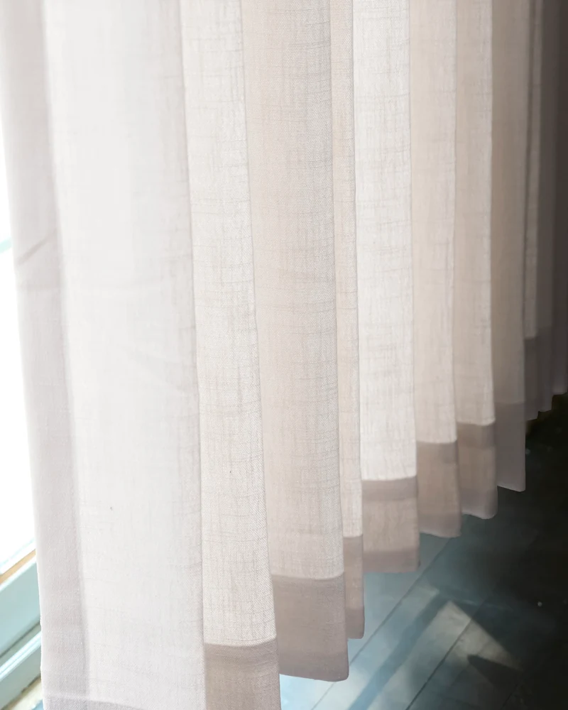 Cassie Linen Blend Custom Curtains