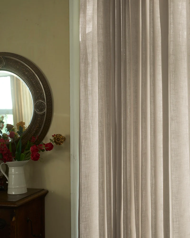 Cassie Linen Blend Custom Curtains