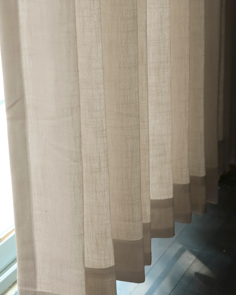 Cassie Linen Blend Custom Curtains
