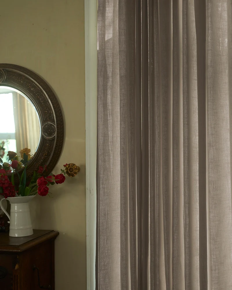 Cassie Linen Blend Custom Curtains