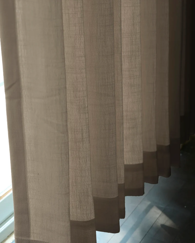 Cassie Linen Blend Custom Curtains