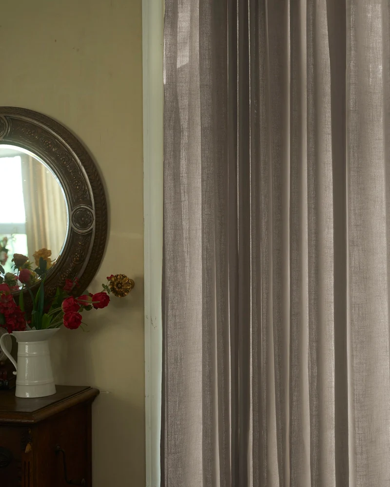Cassie Linen Blend Custom Curtains
