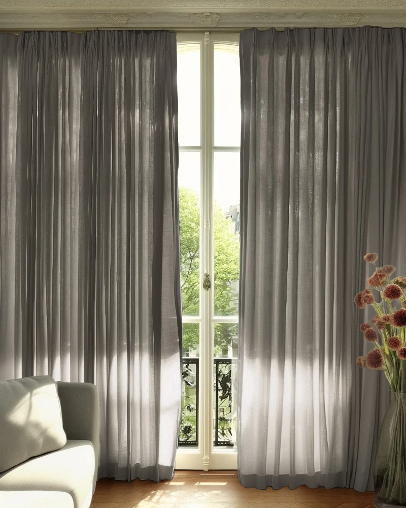 Cassie Linen Blend Custom Curtains