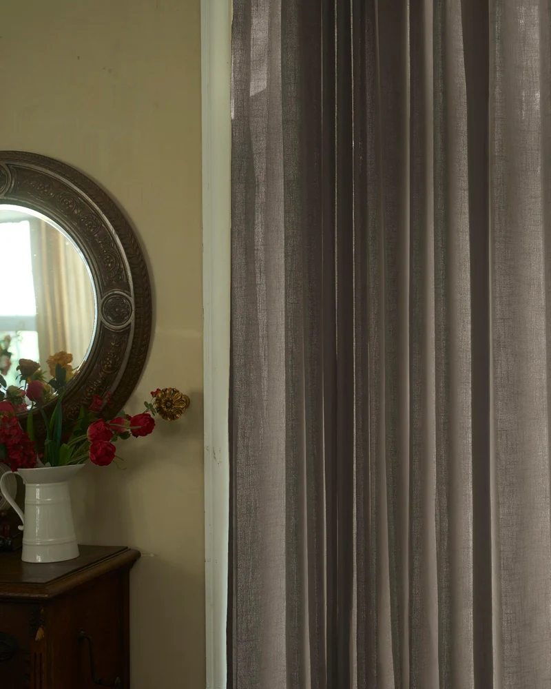 Cassie Linen Blend Custom Curtains