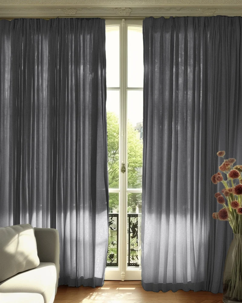Cassie Linen Blend Custom Curtains