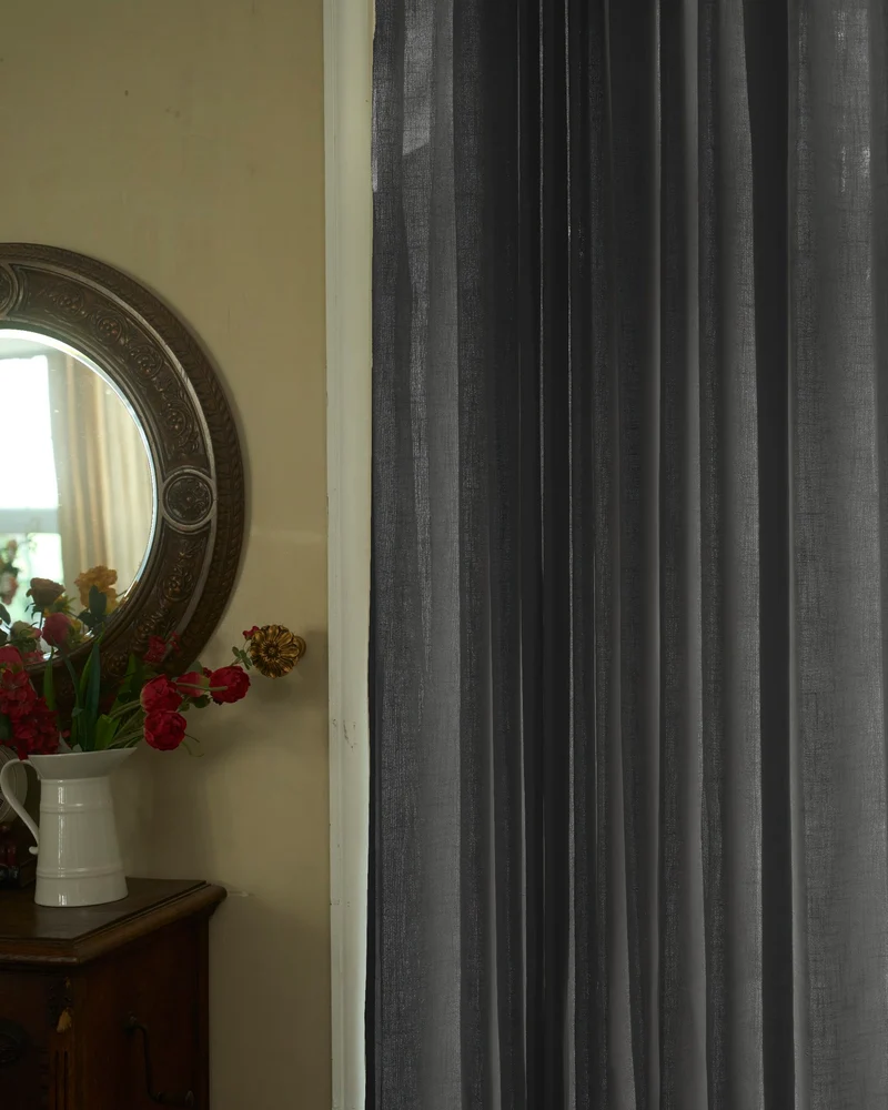 Cassie Linen Blend Custom Curtains