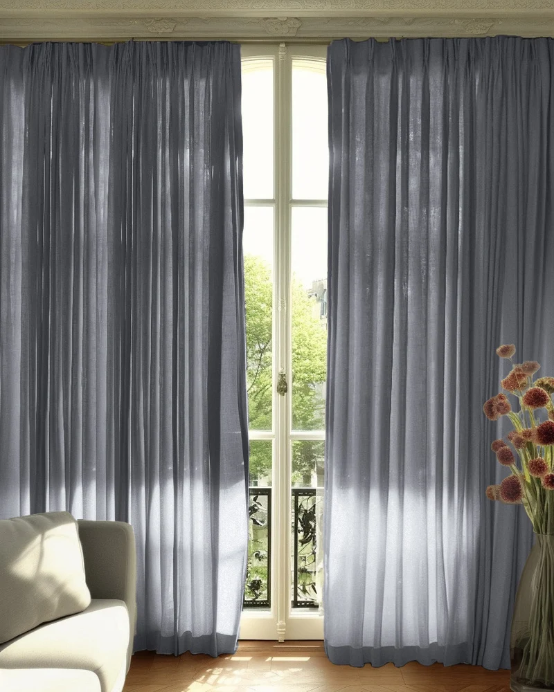 Cassie Linen Blend Custom Curtains