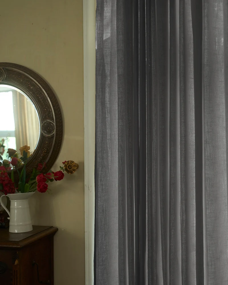 Cassie Linen Blend Custom Curtains
