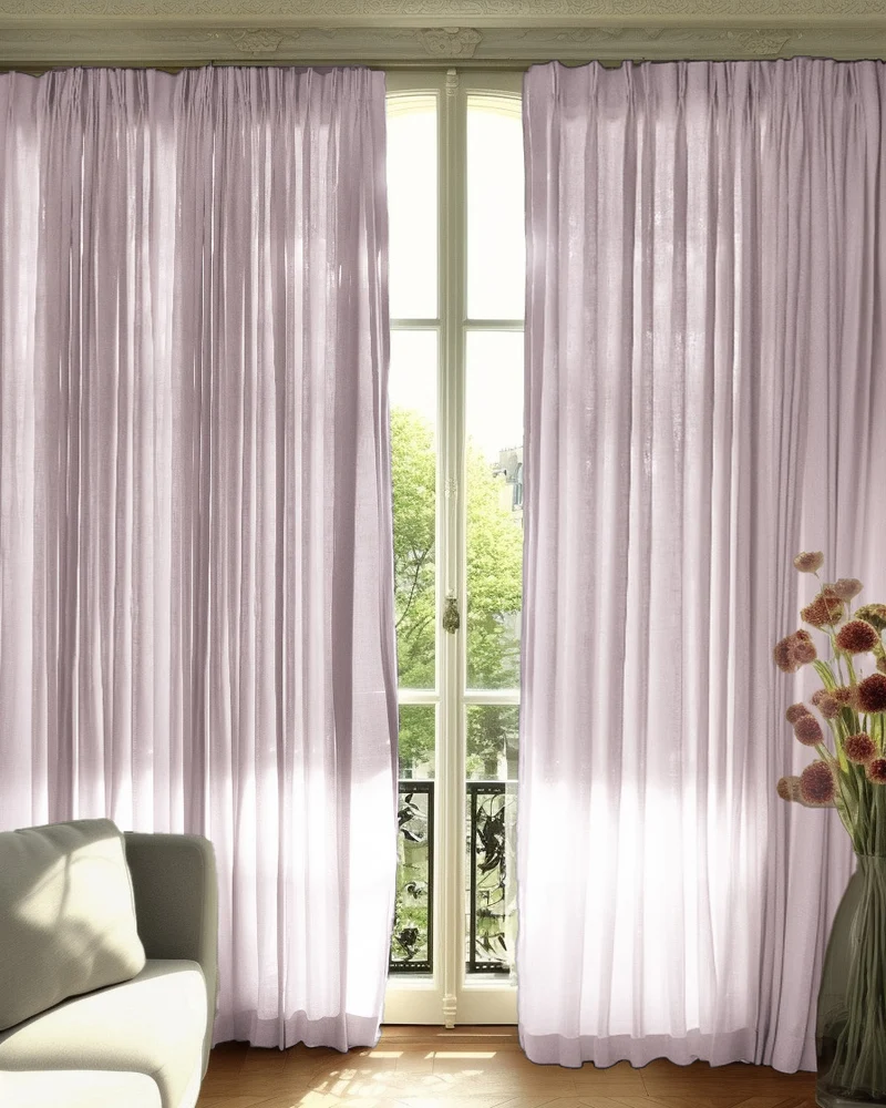 Cassie Linen Blend Custom Curtains