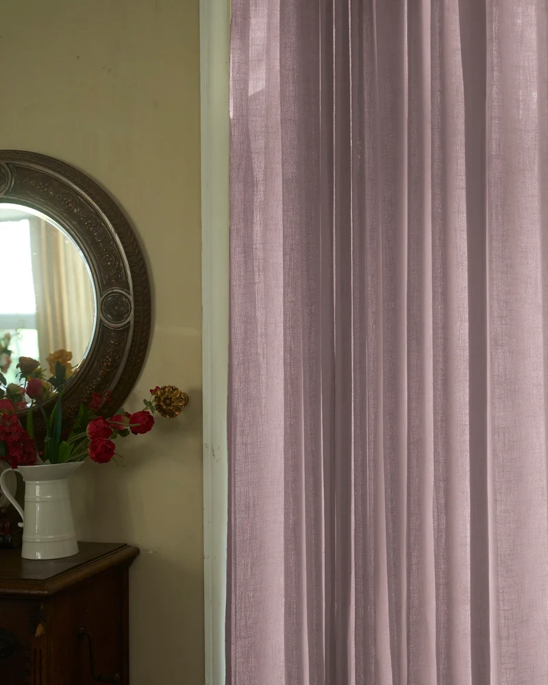 Cassie Linen Blend Custom Curtains