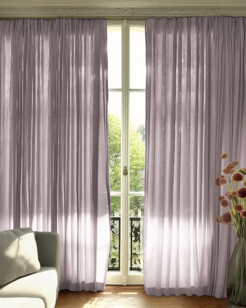 Cassie Linen Blend Custom Curtains
