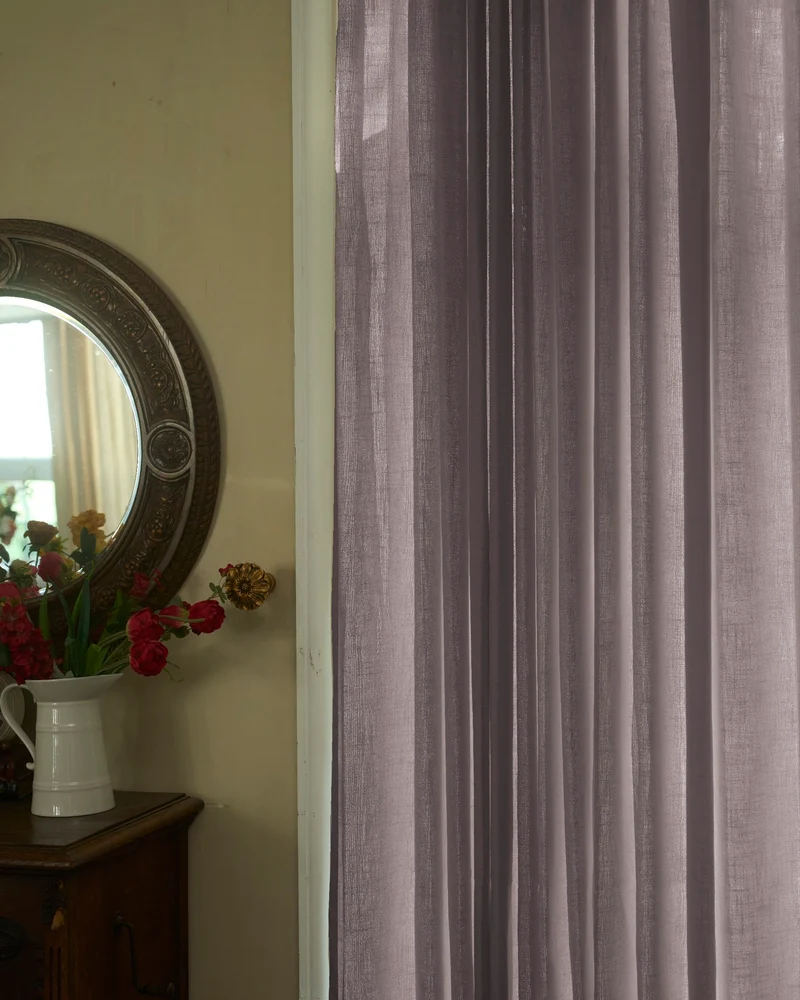 Cassie Linen Blend Custom Curtains