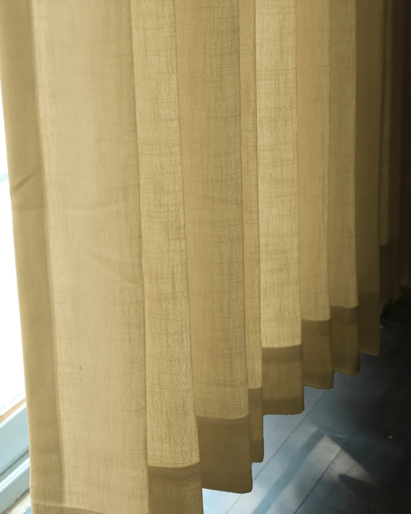 Cassie Linen Blend Custom Curtains